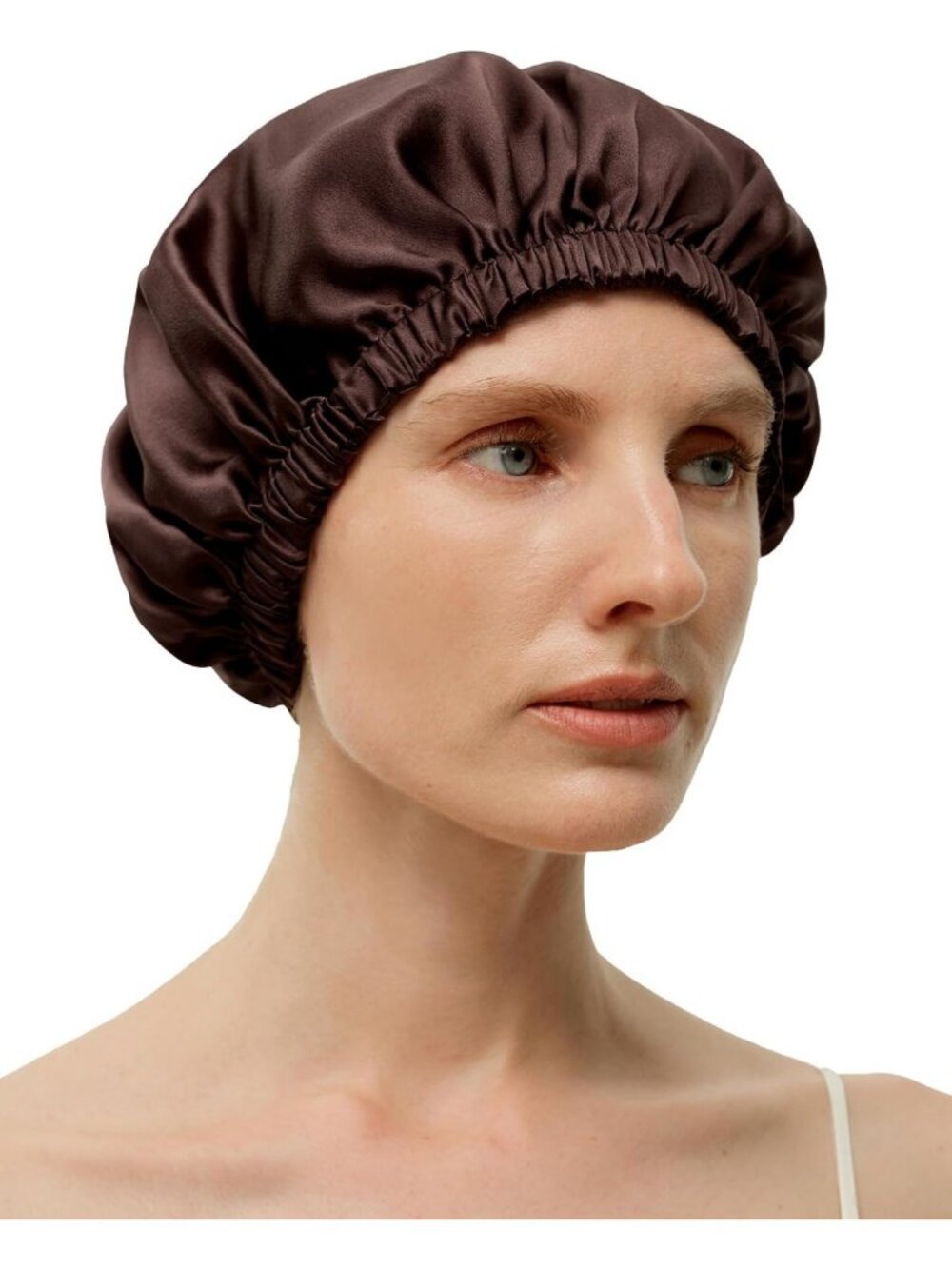 100% Pure Mulberry Silk Bonnet for Women - Double-Sided Hair Sleep Cap, No